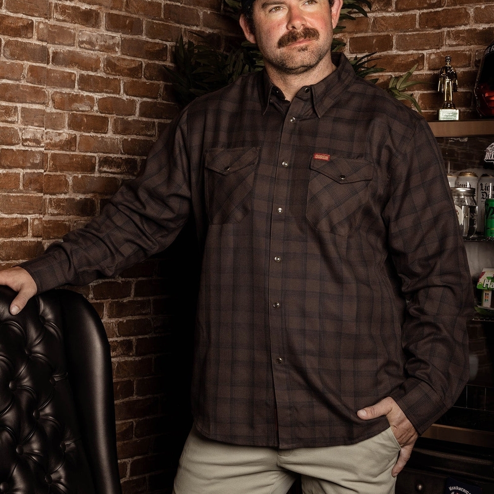 DIXXON - "The Tobacco" Flannel Men's Large BNIB NWT Ships Free ASAP - Picture 6 of 6